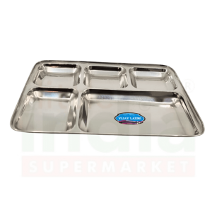 Ss Thali Rectangle (5 Comp)No.14