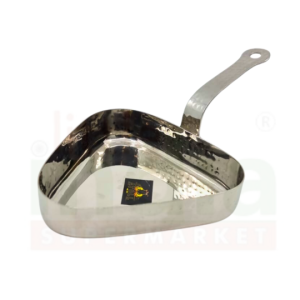S Steel Serving Pan Hammered(Triangle)1